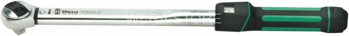 Динамометрический ключ WERA 7000 B трещоточный, 3/8 дюйм x 305 mm, 8 - 60 Nm WE-075394