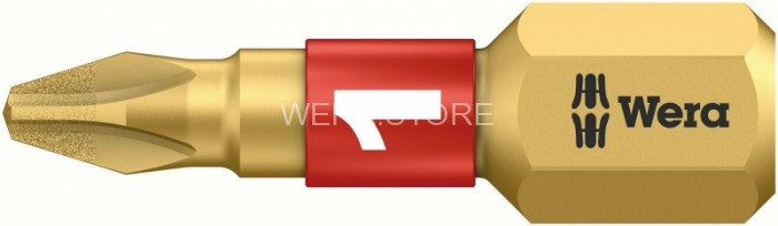Бита крестовая Phillips с алмазным напылением WERA 851/1 BDC, PH 1 x 25 mm WE-056400