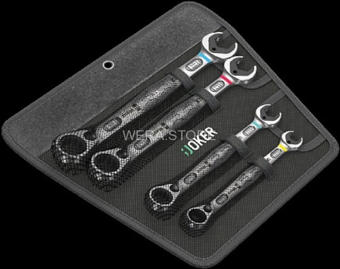 Набор ключей WERA Joker с кольцевой трещоткой, 4 предмета WE-073290