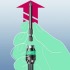 Битодержатель универсальный Rapidaptor с функцией быстрой установки и постоянным магнитом WERA 889/4/1, 1/4 дюйм x 75 mm x 1/4 дюйм WE-052503