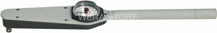 Динамометрический ключ WERA 7114 C DS циферблатный с контрольной стрелкой, 1/2 дюйм, 0 - 200 Nm WE-077003