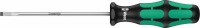 Отвёртка WERA 335 шлицевая с лазерной насечкой, 0.5 x 3.0 x 80 mm WE-110001