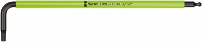 Шестигранный ключ WERA 950 SPKL Multicolou, 3/32 дюйм leuchtgrun WE-022631