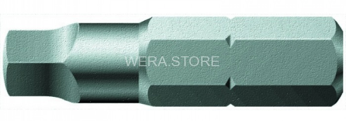 Бита с квадратным шлицом с закалкой до вязкой твёрдости WERA 868/1 Z, # 00 x 25 mm WE-066395