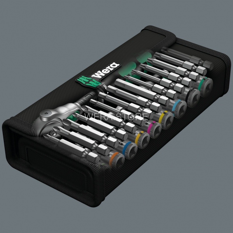 WERA Zyklop Speed 8100 SA набор с трещоткой, метрический ,1/4, 28  предметов WE-004016 купить в интернет-магазине Wera Store Новинки  инструмента