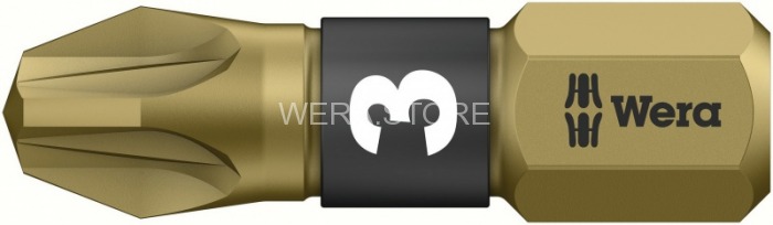 Бита крестовая Pozidriv особо твёрдая BiTorsion WERA 855/1 BTH, PZ 3 x 25 mm WE-056714