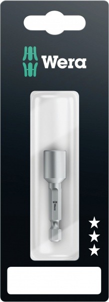 Биты торцевые магнитные в блистерной упаковке WERA , 8.0 x 50 mm WE-073503