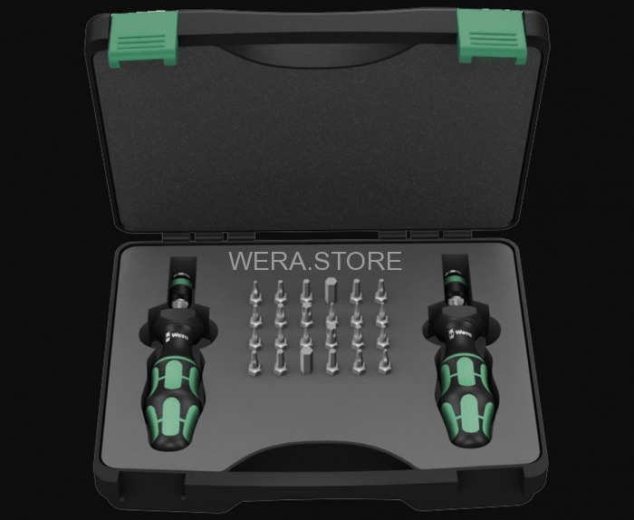 Набор динамометрических отверток WERA 7440/41 Kraftform 0,3-3,0 Нм, 26 предметов WE-074738