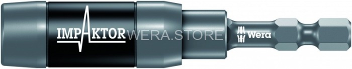 Битодержатель ударный с кольцевым магнитом и пружинным стопорным кольцом WERA 897/4 IMP R, 1/4 дюйм x 75 mm WE-057676