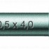 Бита шлицевая с закалкой до вязкой твёрдости с амортизационной зоной Torsion, WERA, 0.6 x 4.5 x 25 mm WE-056210