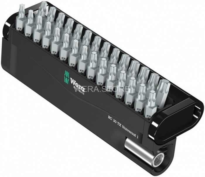Набор бит TORX WERA Bit-Check 30 TX Universal 1, 31 предмет WE-057908
