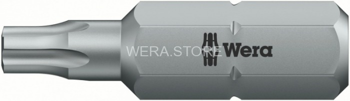 Бита для винтов с пятью выступами с отверстием WERA 873/1, 27 x 25 mm WE-066605