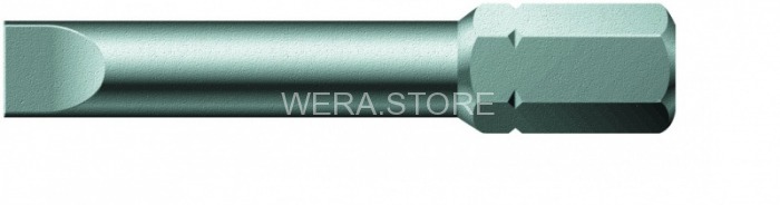 Бита шлицевая с закалкой до вязкой твёрдости WERA 800/2 Z, 1.6 x 10.0 x 41 mm WE-057235