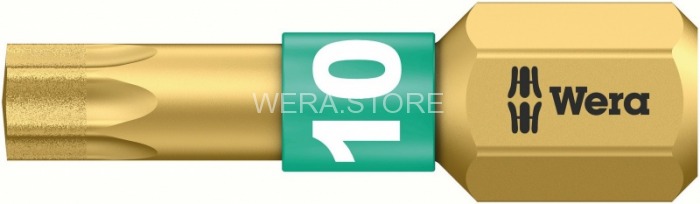 Бита TORX с алмазным напылением WERA 867/1 BDC, TX 10 x 25 mm WE-066100