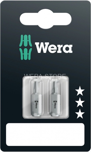 Биты в блистерной упаковке WERA 851/1 RZ SB, PH 2 x 25 mm WE-135005