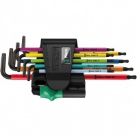 Набор Г-образных ключей TORX BO 967 SPKL/9 Multicolour, BlackLaser, 9 предметов WE-024335