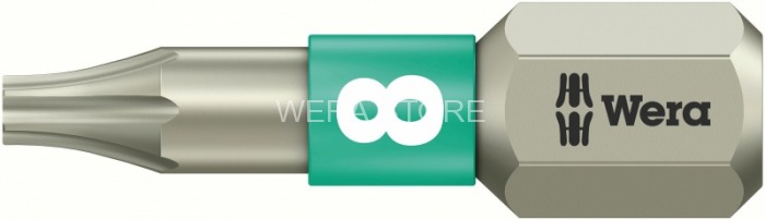 Бита TORX из нержавеющей стали с зоной кручения Torsion WERA 3867/1 TS, TX 8 x 25 mm WE-071030